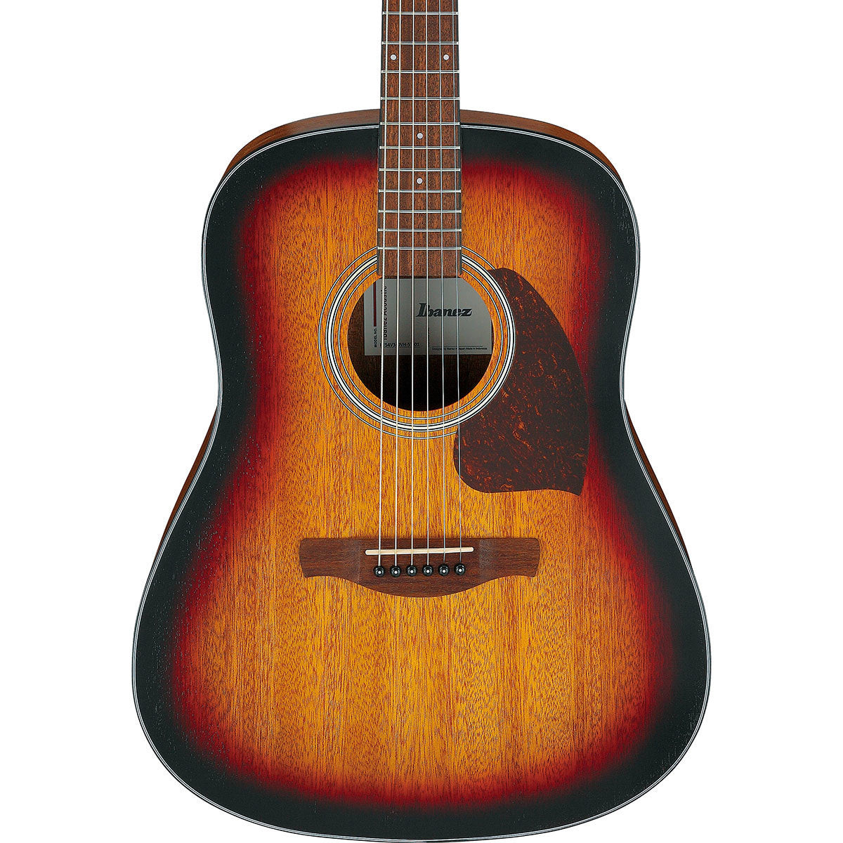 Акустическая электрогитара Ibanez серии PF, винтажный Sunburst с открытыми порами
