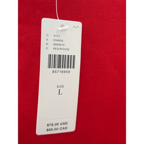 Anthropologie Maeve Sweatshirt Women Size Large Red Pullover Long Sleeve New - Picture 7 of 12