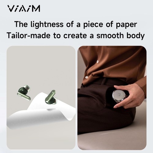 viaim Nano+ AI Voice Recorder Earbuds-AI Meeting Assistant + Transcription, Flas - Picture 8 of 11