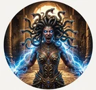 Hayleybug 1 oz Gorgon Dominion Medusa Silver Round w/ COA POP 30
