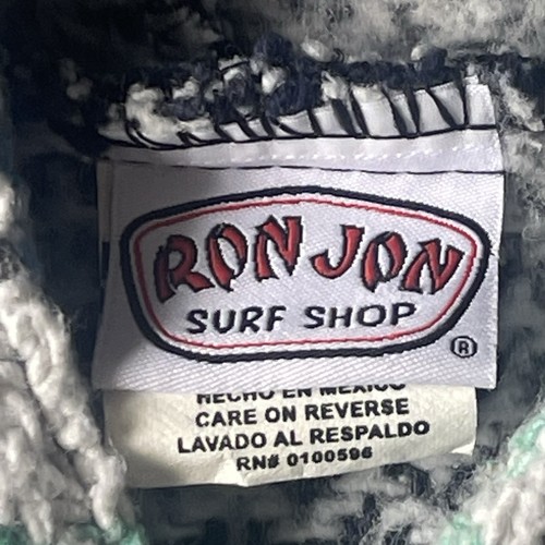 Ron Jon Surf Shop Hoodie Herren XL gestreift Pullover Baja Kängurutasche Surf - Bild 5 von 10