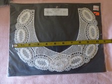 Vintage Collar Trim Lace White Floral Appliqu s Neckline asst. Lot of 2 NIP