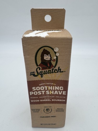 Dr. Squatch beruhigende Pfostenrasur Holzfass Bourbon - neu im Karton schneller Versand