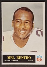 1965 Philadelphia Mel Renfro Rookie Card #53 Dallas Cowboys NFL HOF NM-MT+. rookie card picture