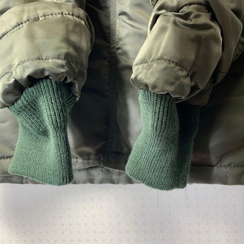 Exellent COCK PIT N-3B Flight Jacket M Khaki Insulated Leather From Japan - Picture 5 of 10