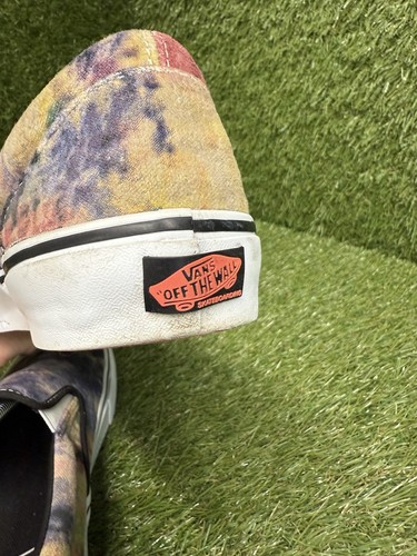 Vans Slip On Trainers Terry Skate Tie Dye Design Size UK 8.5 - Picture 6 of 11