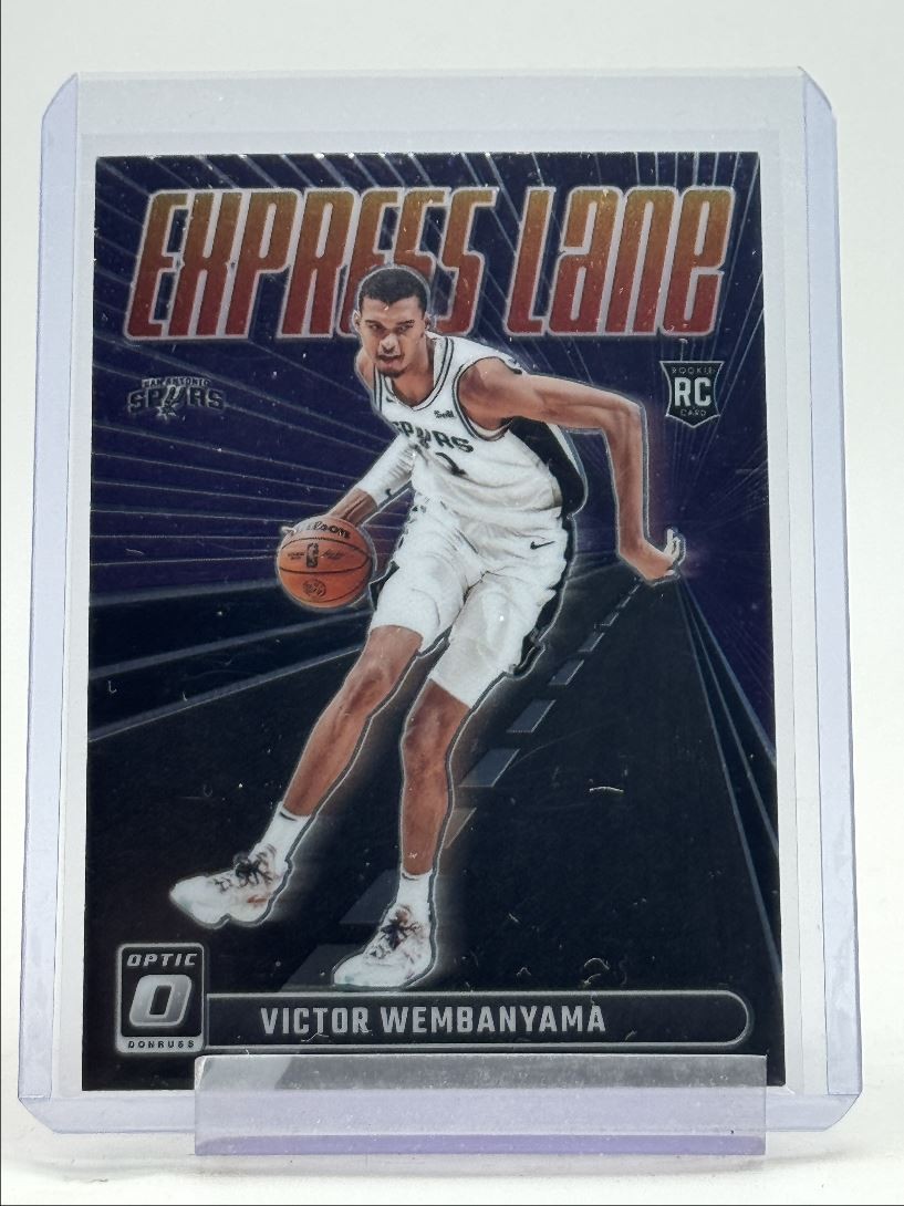VICTOR WEMBANYAMA 2023-24 DONRUSS OPTIC EXPRESS LANE ROOKIE RC Q4966