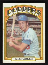 Wes Parker 1972 Topps #265 Los Angeles Dodgers Baseball Card VG