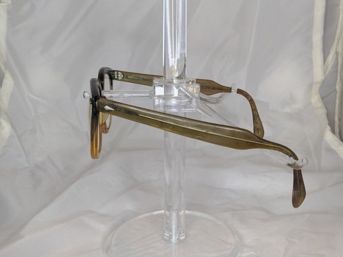 Vintage 50er Jahre AMERICAN OPTICAL AO BRILLENGESTELL 2 TONE BRAUN AUSBLENDBAR SCHÖN! - Bild 6 von 17