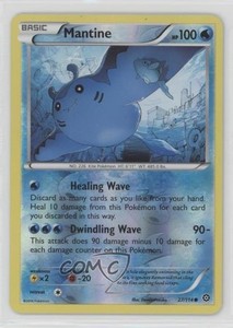 Mantine Reverse Foil Pokémon XY Steam Siege #27