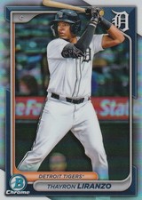 2024 Thayron Liranzo Bowman Draft #BDC-4 Chrome Refractor - Detroit Tigers