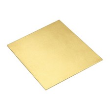 H62 Brass Sheet, 4" x 4" Metal Sheets 0.08" Thick Brass Plates for Industry