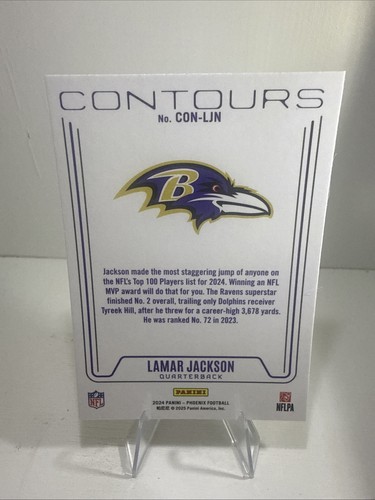 2024 Panini Phoenix - Contours Lamar Jackson #CON-LJN - Picture 3 of 7