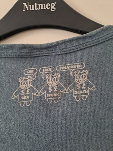 OFFIZIELLES VINTAGE RADIOHEAD KID A "TEST SPECIMEN" T-SHIRT - BLAU, GRÖSSE LARGE - Bild 5 von 5