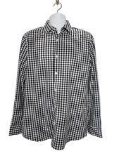 Mizzen+Main Mens Sz L Trim Fit Shirt Leeward Collection Check Plaid Long Sleeves
