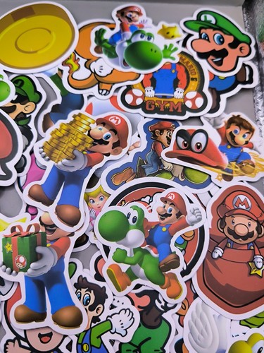 Sticker Aufkleber x30 Super Mario, Luigi, Yoshi & mehr Stickerbomb  - Bild 3 von 6