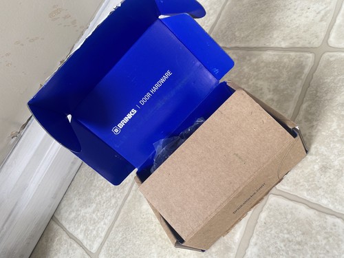 Neu Open Box Brinks zeitgenössischer Riegel Einzylinder mattschwarzes Finish - Bild 3 von 4
