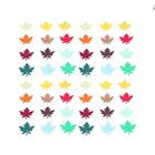 120Pcs 6 x 6cm Lovely Thanksgiving Maple Leaf Tag Paper Label Maple Leaf Tags