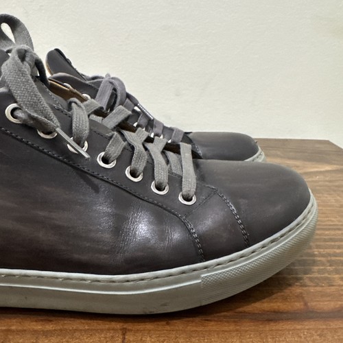 MAGNANNI 18113 Zapatos Para Hombre 10 M Gris Cuero Parte Superior Baja Con Cordones Tenis Informales - Imagen 4 de 17