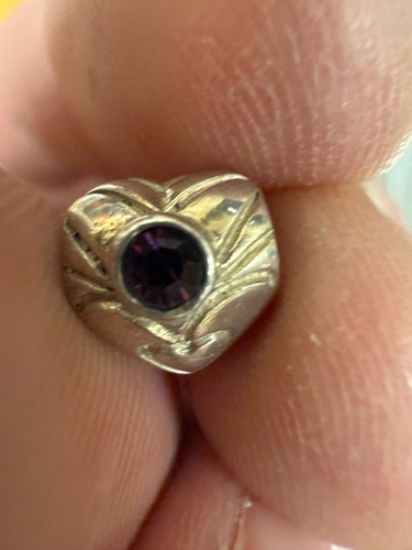 Dije Pandora clásico roscado plata esterlina en forma de corazón vintage 7163 - Imagen 3 de 4