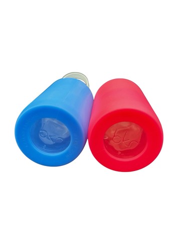 BKR Water Bottle Glass Silicone Blue 16 oz 500mL PBA Free Lid Handle - Picture 6 of 14