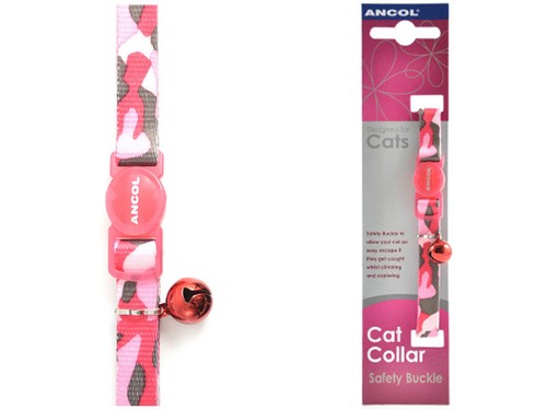 Ancol Camouflage Armee Nylon Sicherheit Katzenhalsband - weiß, grün, blau oder rot - Bild 8 von 12