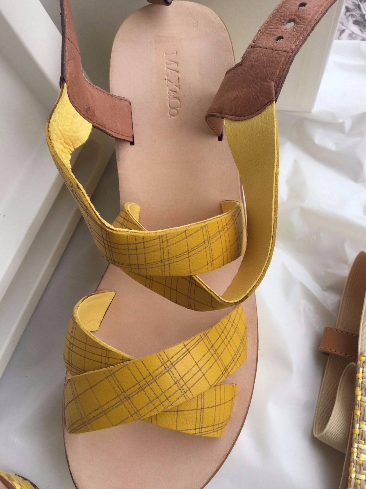 Fashion MAX&Co. Sandales MAX&Co. Fashion Woman, light yellow fancy color, Größe 40 Sandalei Damenschuhe 3e8ece Fashion MAX&Co. Sandales MAX&Co. Fashion Woman, light yellow fancy color, Größe 40 Sandalei Damenschuhe 3e8ece