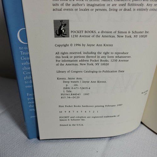 Deep Waters - Jayne Ann Krentz (1997, Hardcover, Dust Jacket) - Picture 6 of 6