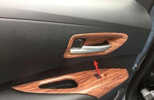 Trim Yellow Inner Door Bowl Sticker For Toyota Corolla Cross 22-2023 Wood Grain - Picture 6 of 7
