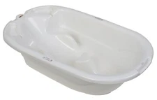 EuroBath 2-Stage Baby Bath Tub, White - Large, Long Lasting Baby Essentials, ...