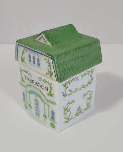 1989 Lennox Spice Village Estragon Glas mit Deckel - Bild 3 von 6