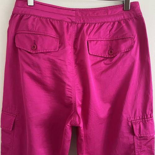 Ralph Lauren Damen 8 Satin Cargo Jogginghose Rosa Elegant Streetwear Ausgehen  - Bild 15 von 20