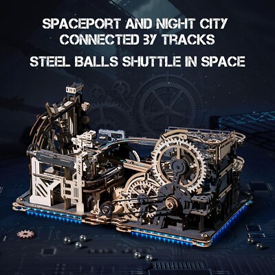 ROKR Motorized Wooden Puzzles for Adults Marble Run Marble