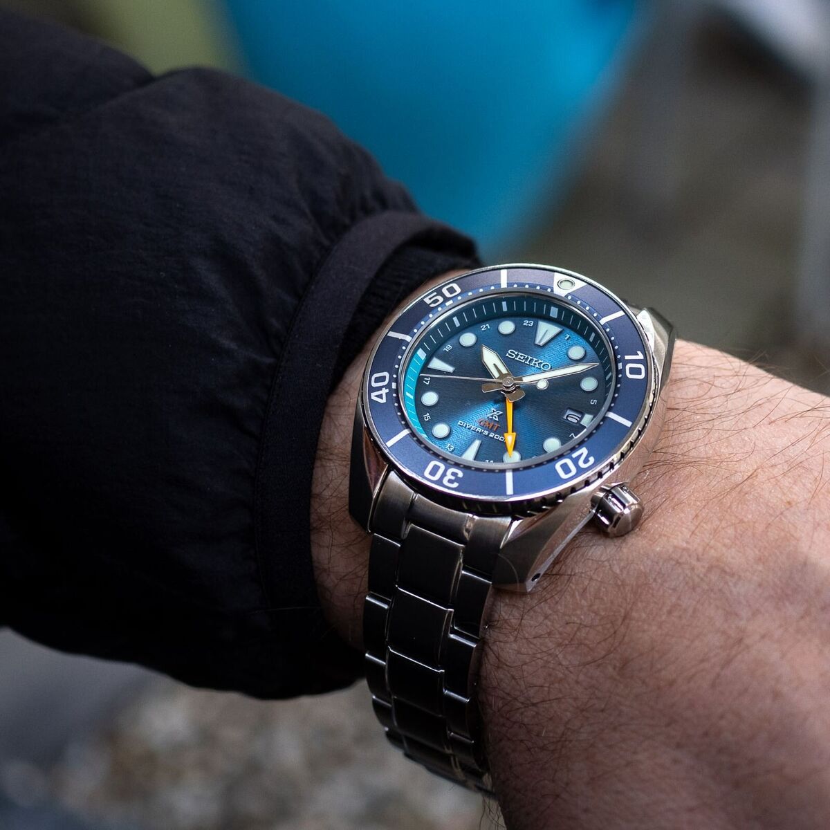 SEIKO Prospex SFK001J1 Sea SUMO Solar GMT Blue Dial Men's