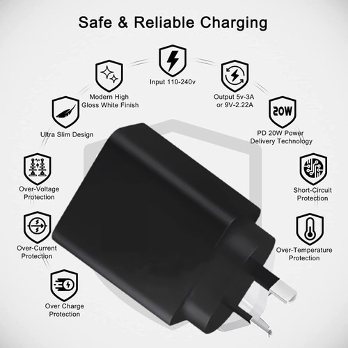 Fast Charger Cable For iPhone 16 15 14 Pro Max Google Pixel USB Type-C Adapter - Picture 14 of 39