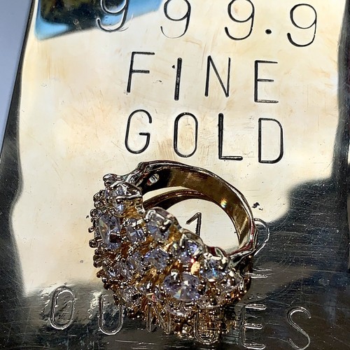 Elvis Diamond Nugget ring The Asheville 70s Concert . In Sizes 10 To 14. Size 10 - Bild 3 von 8