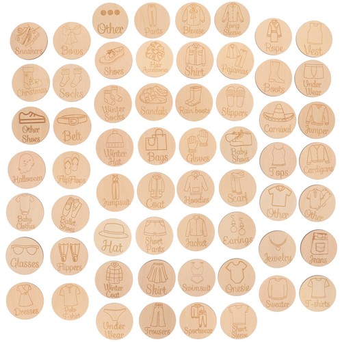 2 Count Organize Tags Name for Clothes Organization Labels Storage - Afbeelding 5 van 12