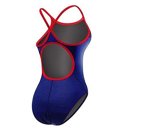 Traje de baño para mujer TYR Hexa Diamondfit, negro/azul, 26 - Imagen 2 de 6