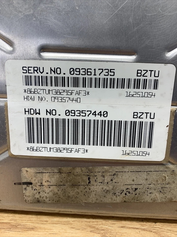 99-00 Pontiac Grand Prix/Oldsmobile, ECM,  09361735 (09357440) BZTU Quick Ship - Image 2 of 3