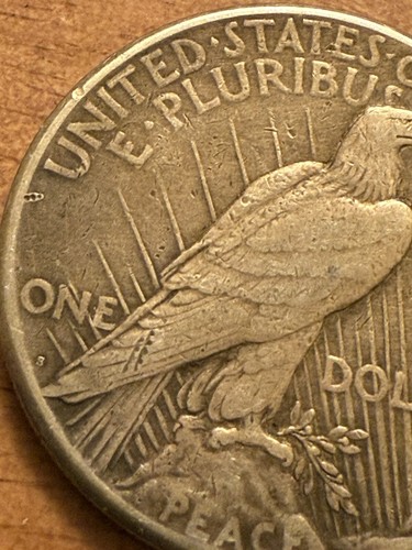 Silberdollar Peace 1922 S Fehler am Flügel tolle Details - Bild 5 von 10
