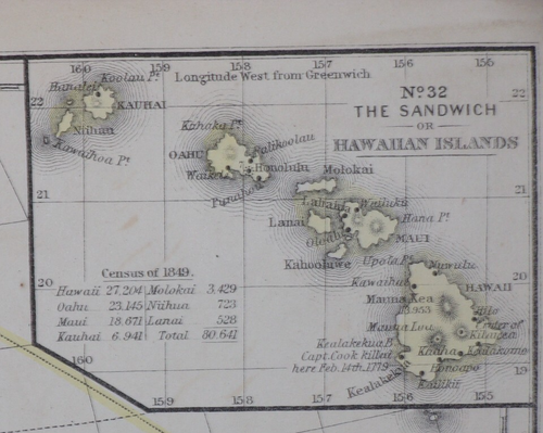 1854 MITCHELL'S SCHOOL ATLAS, Phila., Cowperthwait, komplett mit 32 farbigen Karten. - Bild 14 von 16