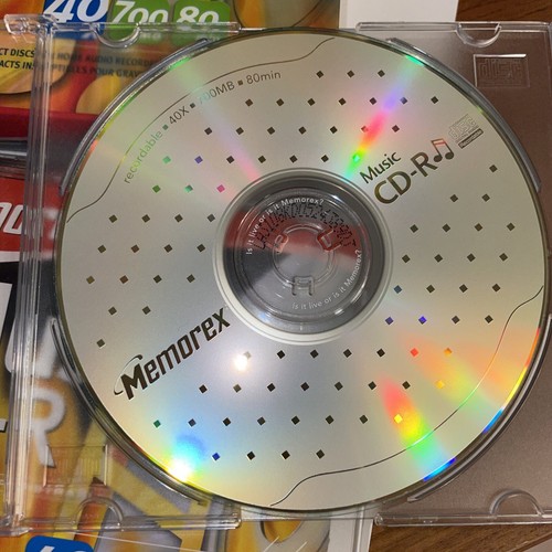 Memorex Music CD-R 40X 700MB 80 min Recordable Compact Discs- Lot Of 10 - Picture 6 of 6