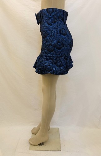 NWT Zara Festive Season Size XS Jacquard Flounce Hem Belted Mini Skirt - Picture 6 of 9