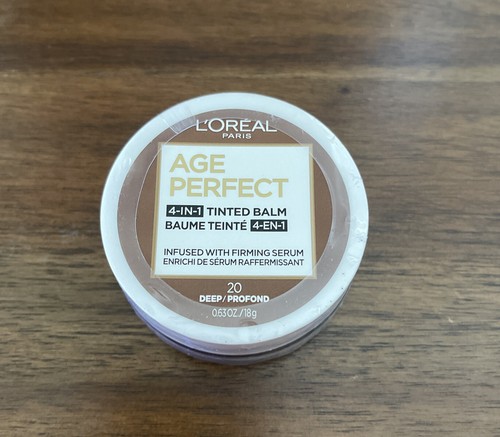 Loreal Age Perfect 4-In-1 Tinted Balm Foundation .63 oz | 20 Deep New Sealed - Picture 2 of 6