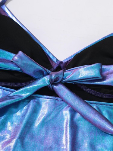 Mujeres Traje de baño Sin mangas Ropa de playa Sexy Traje de baño Halter Traje de baño Sirena - Imagen 15 de 39