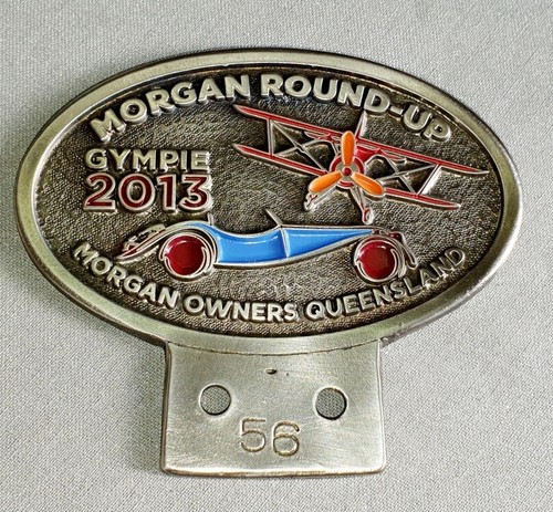 LIMITED EDITIION MORGAN ROUND-UP CAR BUMPER BADGE 2013, 100 issued, Plus 8 4 4/4 - Picture 2 of 6