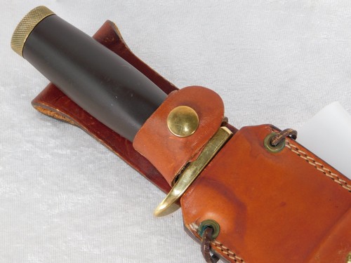 Vintage Nice Carl Schlieper Eye Brand Germany Survival Bowie Sheath Knife 12" - Picture 3 of 12