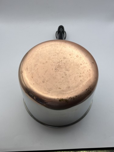 Vintage 1801 Revere Ware Copper Bottom 2 Quart Pot No Lid - Picture 11 of 13