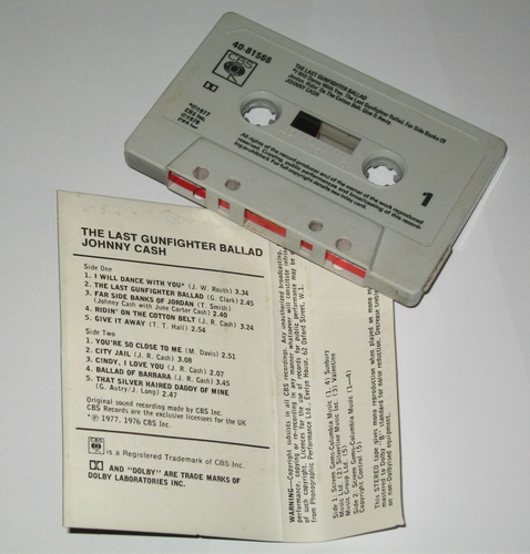 JOHNNY CASH - THE LAST GUNFIGHTER BALLAD - CASSETTE LP - Foto 3 di 6