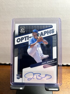 2022 Donruss Optic JAKE BRENTZ Optigraphs Auto #OG-JB RC Royals